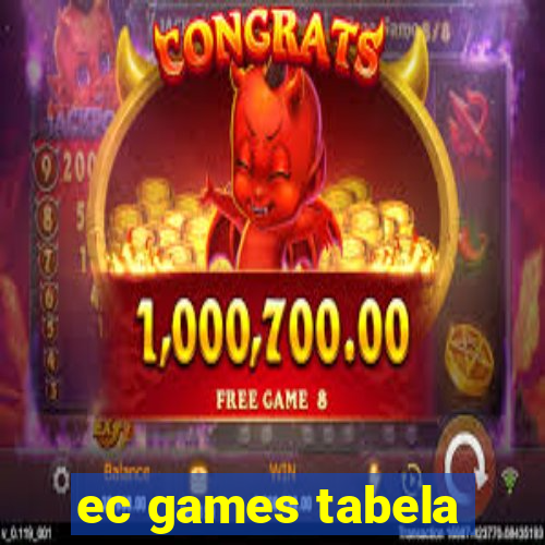 ec games tabela